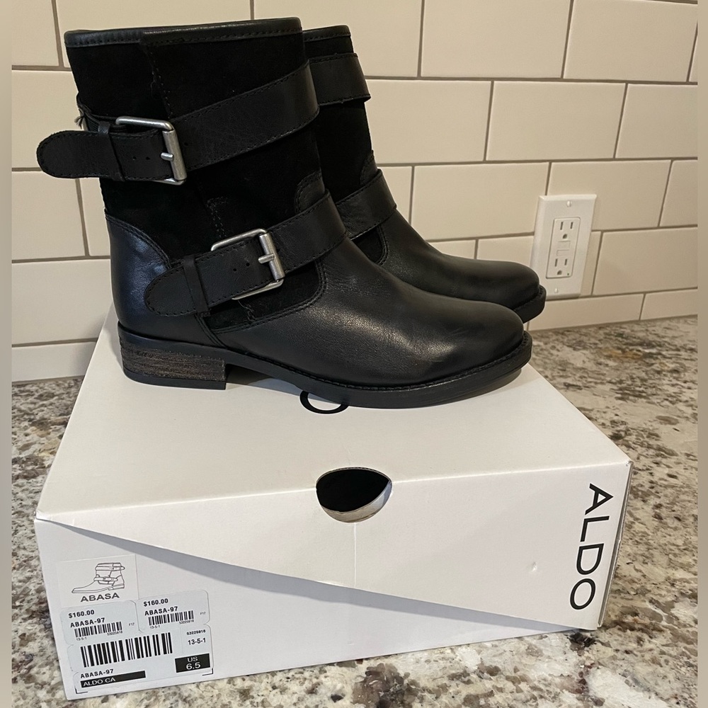 Aldo black boots, size 6.5, NEW - Picture 1 of 5